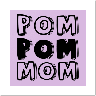 Pom Pom Mom Cheerleader Cheer Mom Cute Funny Posters and Art